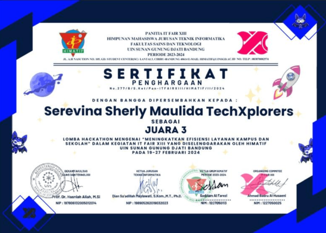 Project for IT Fair UIN Bandung hackathon