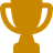 3rd Place With Gold Medal Trophy